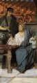Les dégustateurs de vins romans romantiques Sir Lawrence Alma Tadema